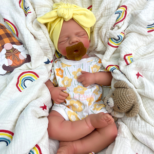 20 İnç Platin Silikon Yeniden Doğmuş Bebek Kız/Erkek Oyuncak Bebek, Detaylı Açık Ağızlı Damarlar, Kaygı Giderici Tek Noktadan Hizmet - Product Image 3