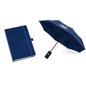 Custom A5 Pu Leather Notebook Teal with Pen Holder and Elastic Closure - Product Image 1