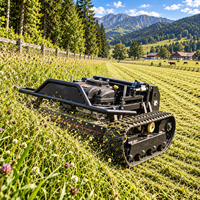 Débroussailleuse à fléaux télécommandée de 800 mm sur chenilles pour le défrichement des bords forestiers, des zones à végétation dense, des lianes et des branches CE EPA EURO 5