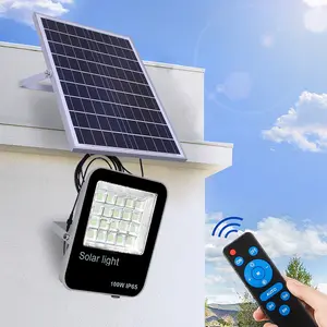 Kcd Chất Lượng Cao Thông Minh 30W 50W 100W 200W 300W 5000 Lmens Năng Lượng Mặt Trời Đèn Pha Ip66 Năng Lượng Mặt Trời Nhẹ Lũ Lụt Ánh Sáng Với Cảm Biến