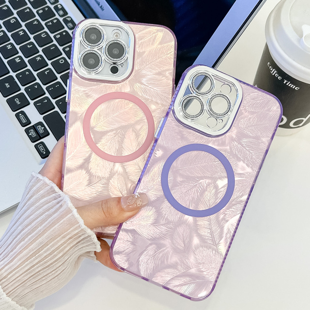 New Design Glitter Phone Case for iPhone 13 14 15 16 Luxury Magnetic Ins Cell Phone Case for iPhone 16 Pro Max