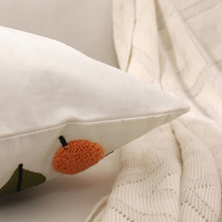 Housse de coussin plante de haute qualité taies d'oreiller à la mode broderie jeter taie d'oreiller