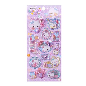 Autocollants en perles de strass parfumés Jack&Sunny, dessins animés pour enfants, 3D, écologiques, en PVC, finition pailletée, cadeaux de récompense - Product Image 4