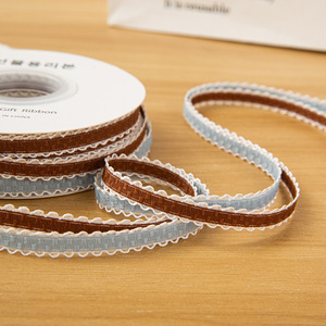 <span class=keywords><strong>Ruban</strong></span> en polyester JOYWOOD de 9 mm <span class=keywords><strong>à</strong></span> bord festonné, doux et féminin, pour barrettes, tresses, accessoires de mariage et d'anniversaire - Product Image 3