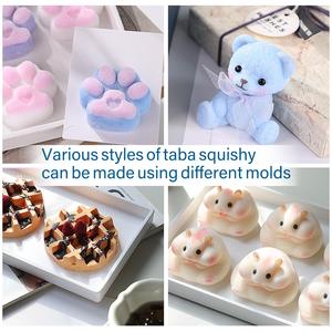 Squeeze Sensory Toys Kawaii Handmade DIY Kit Girls Fidget Toy <b>Squishy</b> Flocking Silicone Rubber <b>Cat</b> Paws for Kids Children - Product Image 3