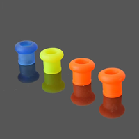 Anneau d'étanchéité en silicone pour canne à pêche, collier de fixation en caoutchouc, embout de protection double usage pour canne à pêche, 3 couleurs, vente en gros