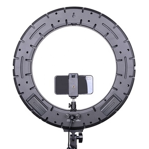 Anneau lumineux professionnel de 18 pouces avec réglage progressif, idéal pour la photo et la vidéo, avec support de lumière LED - Product Image 4