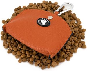 Kantong makanan anjing kulit berukuran kecil tas latihan hewan peliharaan bahan PC kantong makanan untuk anak anjing untuk perjalanan luar ruangan makan kucing penggunaan hadiah makanan ringan - Product Image 3