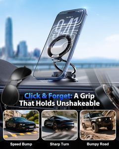 Support de téléphone portable universel personnalisé promotionnel pour voiture, support magnétique pour téléphone de voiture avec ventouse en silicone - Product Image 6