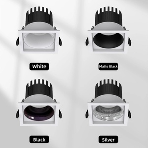 Foco LED Empotrable Cuadrado de 12W 15W, Antideslumbrante, Doble/Múltiple Cabezal - Product Image 5