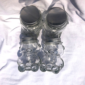 Botella <span class=keywords><strong>de</strong></span> Vidrio Frosco con Forma <span class=keywords><strong>de</strong></span> Osito <span class=keywords><strong>de</strong></span> Peluche <span class=keywords><strong>de</strong></span> 50 ml y 100 ml, Barata al por Mayor, Tarro <span class=keywords><strong>de</strong></span> Vidrio para <span class=keywords><strong>Miel</strong></span>, Caramelos, Azúcar, Chocolate con Tapa <span class=keywords><strong>de</strong></span> Rosca - Product Image 5