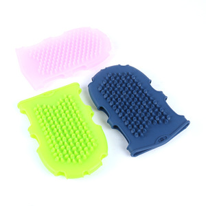 Luva De Massagem De Silicone Removedor De Celulite Aumentar A Circulação Sanguínea Escova Luvas Esfoliação - Product Image 4