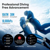 Mibro GS Explorer S Montre Connectée AMOLED, Tracker d'Activité, Navigation GPS, Suivi du Sommeil, Réponse aux Appels, Thermomètre pour Android