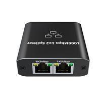 Répartiteur Ethernet Gigabit RJ45 1000 Mbps pour Réseau LAN et Internet, Adaptateur 1 Entrée 2 Sorties