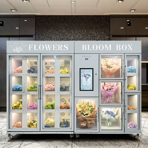 AIT Mall's High-end Touch Screen Grid Cabinet Unmanned Intelligent Flower Vending <strong>Machine</strong> - Product Image 2