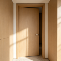 Porte de chambre à coucher avec joint de bordure PUR, insonorisante 30 dB, surface facile à nettoyer, marquage CE pour la fourniture de projets
