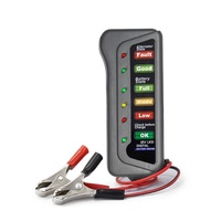 Testador Digital de Bateria de Carro, Testador Automático de 12V, 6 Luzes LED para Carros e Motocicletas, Sucesso de Vendas