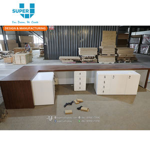 <span class=keywords><strong>Pas</strong></span> <span class=keywords><strong>cher</strong></span> Moderne En Bois Conception de Comptoir de Réception D'hôtel Réception - Product Image 1