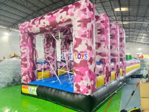 Pista de Obstáculos Inflable de Inflado y Desinflado Rápido para Carnaval, Pista de Carreras Inflable, <span class=keywords><strong>Arena</strong></span> de Desafío de Obstáculos Inflable - Product Image 5