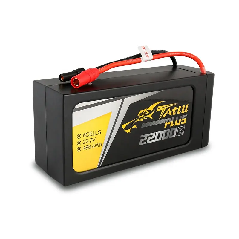 TATTU 22000 mAh 44,4 V 12 S mit AS150 Stecker LiPO-Batterie intelligente Batterie für landwirtschaftliche Drohne Sprüher UAV-Raumteile