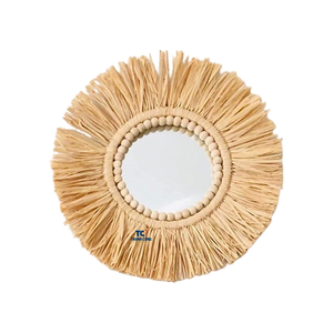 Espejo de pared de yute de alta calidad y precio barato para decoración, espejo colgante, espejo de pared decorativo redondo hecho en Vietnam - Product Image 6