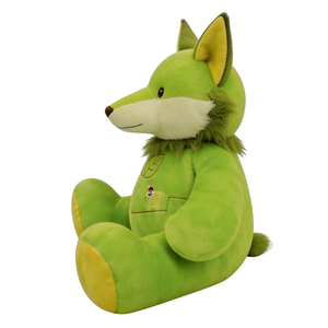 Peluche de zorro verde personalizado, peluche de zorro, peluche de animal del bosque, lindo peluche de zorro, juguete de zorro verde único - Product Image 2