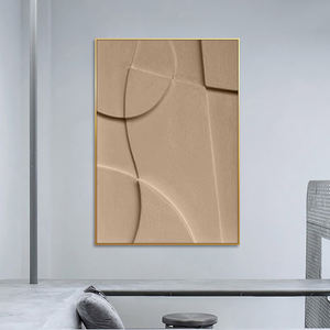 Huamiao Relife pintura al óleo abstracta de lujo textura 3D arte de pared lienzo decoración del hogar hecho a mano con marco de montaje sujetos de flores - Product Image 4