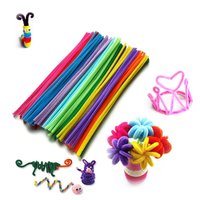 Creatieve DIY-speelgoedmaakfabriek verkoopt buisvormige pluche draadreinigingsstokjes speelgoed voor kinderen kunstnijverheid schoolproject