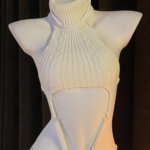 <span class=keywords><strong>Pull</strong></span> dos nu yims pour célébrités d'Internet, combinaison rétro à col montant pour filles sexy, lingerie érotique, cosplay 2D 9635 - Product Image 4
