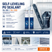 Mastic élastique auto-nivelant pour sols, réparation de fissures, anti-fissuration, mastic PU robuste pour joints de ponts, scellant de joint fiable