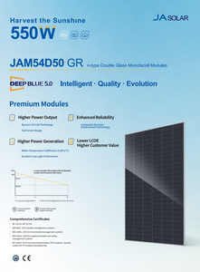 Paneles Solares Monocristalinos Bifaciales Tipo N de 550 Vatios para Techos Industriales y Comerciales de Longi, Jinko, JA, Aiko, <span class=keywords><strong>Canadian</strong></span> y Risen - Product Image 3