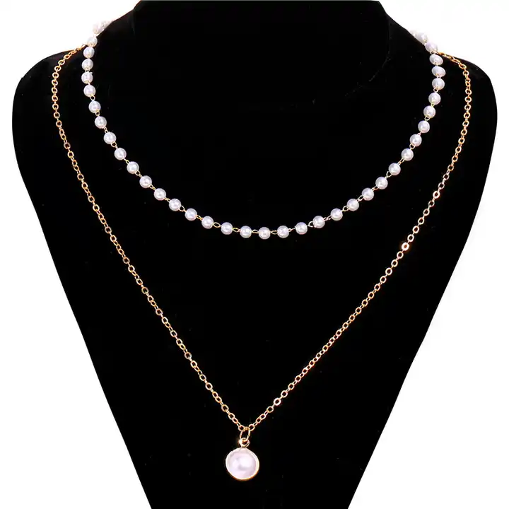 Korean Pearl Necklace For Women Vintage Multilayer Beads Pendant Necklace  Fashion Party Jewelry Gifts - Buy Korean Pearl Necklace For Women Vintage Multilayer  Beads Pendant Necklace Fashion Party Jewelry Gifts Product on