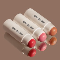 Maquillage pour le visage imperméable à haute teneur en pigments Blush multi-usage Contouring avec SPF Marque privée Crème parfaite Contour et Blush Stick