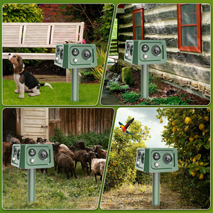 Repellente per Animali a Ultrasuoni Solare a 360 Gradi SAIJZEK all'Ingrosso, Dissuasore ad Energia Solare per Uccelli, Cani, Gatti, Scimmie, Cervi e Topi - Product Image 6