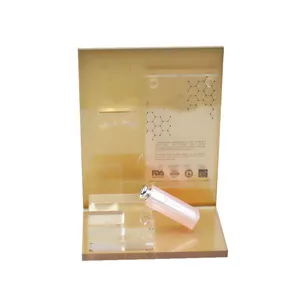 OEM Luxury Perspex Lipstick Showing Holder Eco-friendly Acrylic Makeup Shelf Display Shelf Cosmetic For Shop Retail