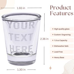 Paquete de 2 vasos de chupito grabados con texto personalizado con caja para hombres, boda, mejor hombre, <span class=keywords><strong>aniversario</strong></span> - Product Image 3