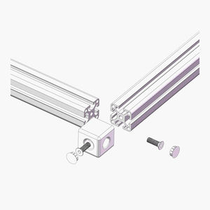 ผู้ผลิตจีน 2072 45*45 ขายึดมุมแบบหล่อ 2 ทาง อุปกรณ์ฮาร์ดแวร์สำหรับราง 45 มม. 10 รางอุตสาหกรรม  สำหรับโปรไฟล์อัดขึ้นรูป 20 25 30 40 45 - Product Image 3