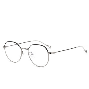 Precio de fábrica de alta calidad "Voguish" Retro Unisex Metal óptico lente azul <span class=keywords><strong>gafas</strong></span> - Product Image 6