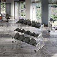Machines de gymnastique QLK Support d'haltères à selle longue à trois niveaux Fitness Musculation