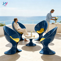 Sillón LOTUS de Diseño Escultural Moderno y Lujoso en Fibra de Vidrio, Color Personalizado, Ecológico, para Sala de Estar o Apartamento