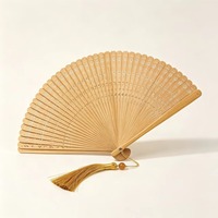 Nouveaux éventails pliants portables en bambou pur, mini éventails à main pour la danse chinoise