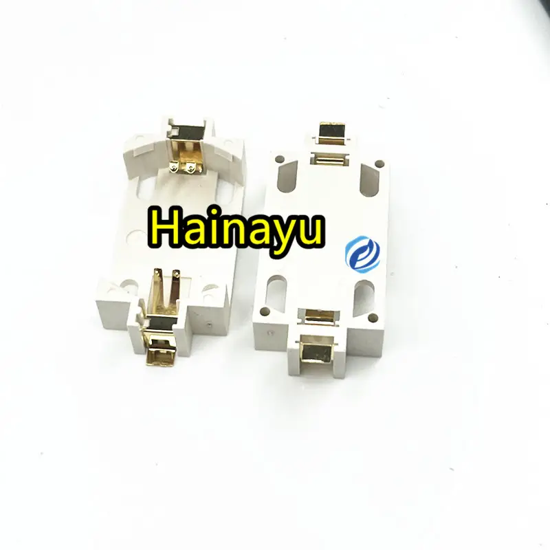 Hainayu çip IC elektronik bileşenler cr. düğme hücre dağı pil dağı LIR245 pil dağı altın kaplama yeşil beyaz.