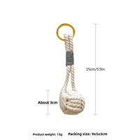 Porte-clés en corde tressée à la main, nœud de poing de singe, simple, léger, bohème, anti-perte, accessoires, petits pendentifs, cadeaux