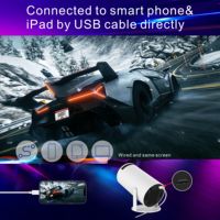 Nuevo Proyector Inteligente Android 11 para Cine en Casa, Proyector Portátil Automático HD HY300 Mini, Videoproyector