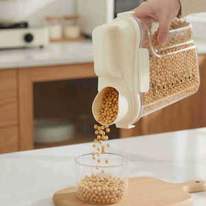Food Box <b>Rice</b> Storage <b>Container</b> 2500ml Airtight With Lid Rectangle Shape For Kitchen Use - Product Image 4