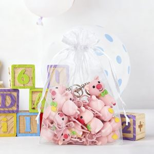 Sacs en <span class=keywords><strong>organza</strong></span> blanc uni 13x18cm, lot de 100, pour remplir de petits objets, bijoux, cadeaux de mariage, cadeaux de Noël - Product Image 2