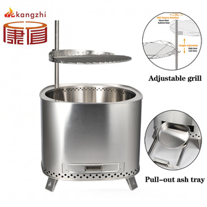<span class=keywords><strong>Estufa</strong></span> de Leña Portátil Kangzhi FS500 de Acero Inoxidable con Combustión Secundaria, sin Humo, para Jardín y Exteriores, Venta al Por Mayor - Product Image 1