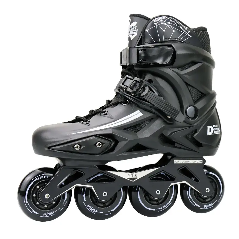 Skate Roller4 Wheels Skating Shoes For Men Adult inline roller skate Factory Made Four Wheels