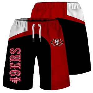 Pantaloncini da spiaggia estivi pantaloni sportivi Stretch Top per adulti <span class=keywords><strong>serie</strong></span> di <span class=keywords><strong>calcio</strong></span> 3D stampa digitale squadra di Football americano Plus Size - Product Image 1