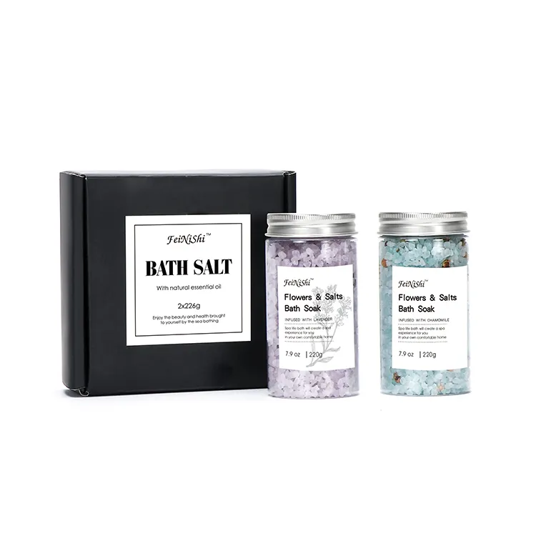 ブルーパッケージOem Soak Spa Sea Organic Private Label Bath Salt